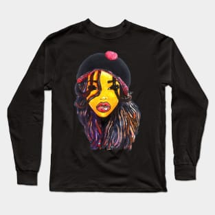 Dope Dreads Locs Natural Hair Queen Long Sleeve T-Shirt